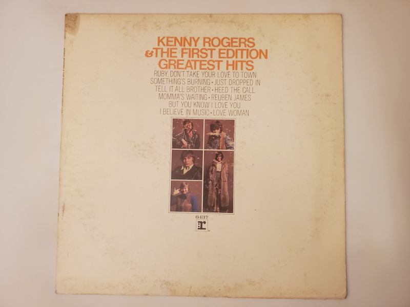 Kenny Rogers & The First Edition Greatest Hits vinyl record